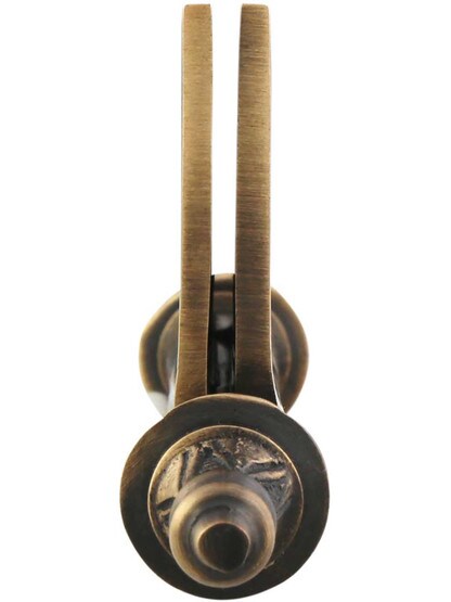 Alternate View 5 of 3 1/2-Inch Solid Brass Eastlake Steeple Tip Hinge In Antique-By-Hand Finish.