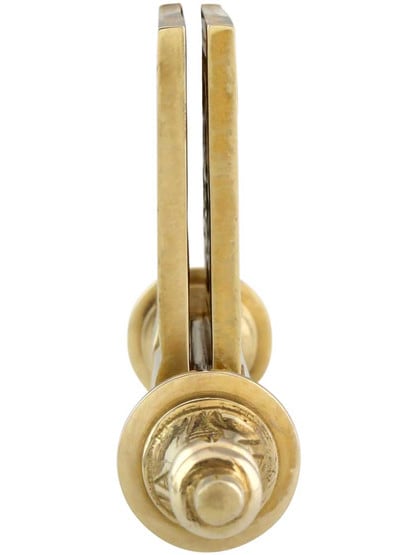 Alternate View 5 of 3 1/2-Inch Solid Brass Eastlake Steeple Tip Hinge In Unlacquered Brass.