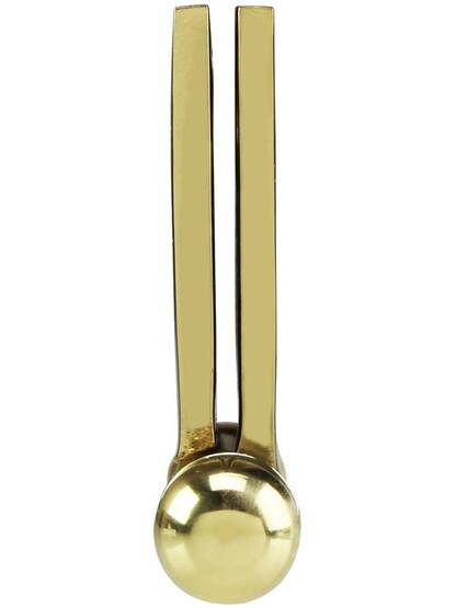 Alternate View 5 of 4-Inch Ball-Tip Windsor Pattern Hinge In Solid Brass.