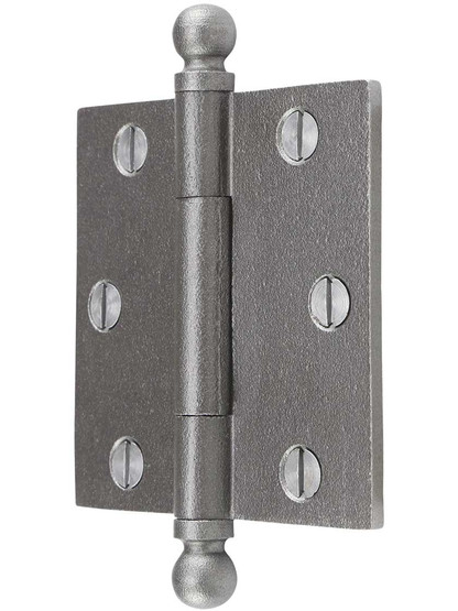 Alternate View of 3-Inch Cast Iron Door Hinge With Ball Finials.