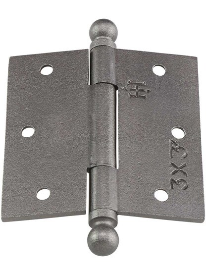 Alternate View 3 of 3-Inch Cast Iron Door Hinge With Ball Finials.