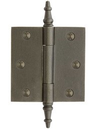 3-Inch Cast Iron Door Hinge With Steeple Tips