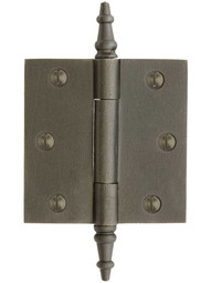 3-Inch Cast Iron Door Hinge With Steeple Tips.