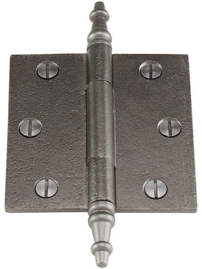 Alternate View 2 of 3-Inch Cast Iron Door Hinge With Steeple Tips.