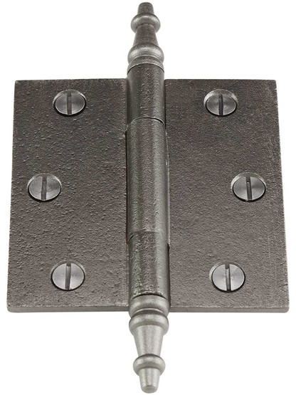 3-Inch Cast Iron Door Hinge With Steeple Tips