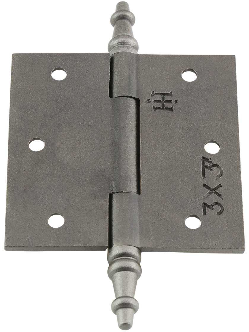 3Inch Cast Iron Door Hinge With Steeple Tips House of Antique Hardware