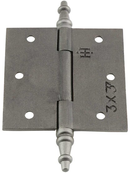 Alternate View 3 of 3-Inch Cast Iron Door Hinge With Steeple Tips.
