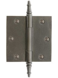 3 1/2-Inch Cast Iron Door Hinge With Steeple Tips