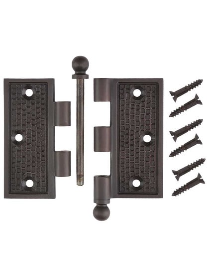 3 1/2 Arts & Crafts Ball-Tipped Door Hinge