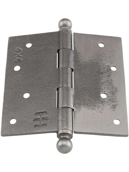 Alternate View 3 of 4-Inch Cast Iron Door Hinge With Ball Finials.