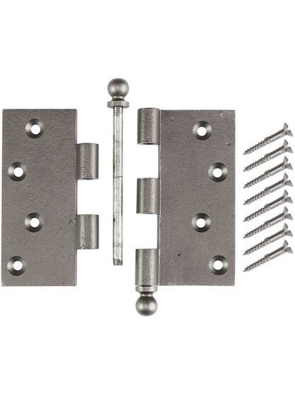 Alternate View 4 of 4-Inch Cast Iron Door Hinge With Ball Finials.