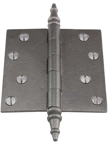 Alternate View 2 of 4-Inch Cast Iron Door Hinge With Steeple Tips.