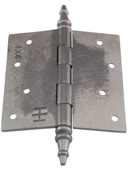 Alternate View 3 of 4-Inch Cast Iron Door Hinge With Steeple Tips.