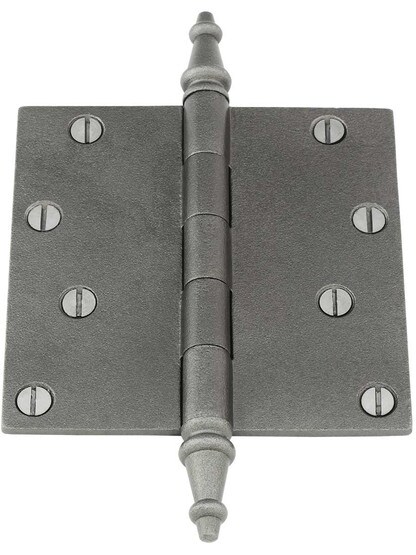 4 1/2-Inch Cast Iron Door Hinge With Steeple Tips