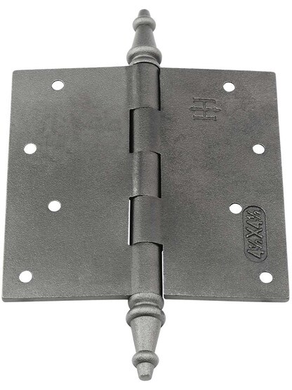 4 1/2-Inch Cast Iron Door Hinge With Steeple Tips