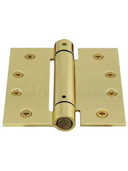 Alternate View of 4 inch Single Action Spring Hinge with Square Corners.