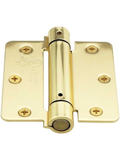 Alternate View of 3 1/2-Inch Single Action Spring Hinge With 1/4-Inch Radius Corners.