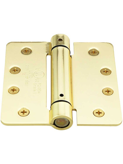 Alternate View of 4-Inch Single Action Spring Hinge With 1/4-Inch Radius Corners.