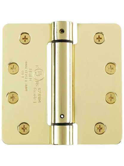 Alternate View 2 of 4-Inch Single Action Spring Hinge With 1/4-Inch Radius Corners.