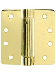 4-Inch Single Action Spring Hinge With 1/4-Inch Radius Corners