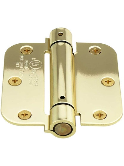 Alternate View of 3 1/2-Inch Single Action Spring Hinge With 5/8-Inch Radius Corners.