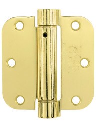 3 1/2-Inch Single Action Spring Hinge With 5/8-Inch Radius Corners