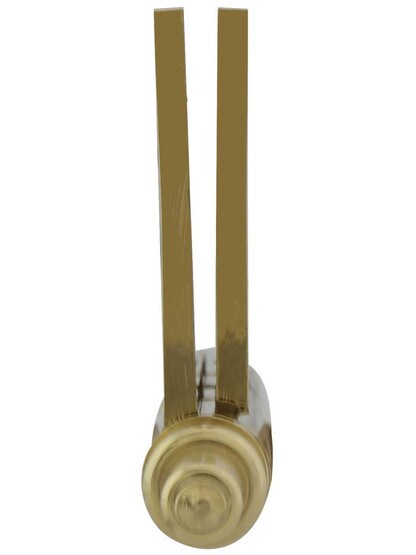 Alternate View 5 of 3 1/2 inch Solid-Brass Butt Door Hinge with Decorative Steeple Tips.