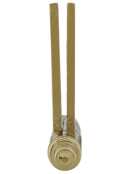 Alternate View 5 of 4 1/2 inch Solid-Brass Butt Door Hinge with Steeple Tips.