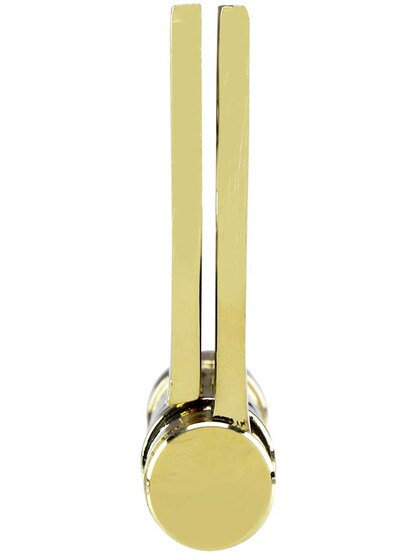 Alternate View 5 of 3 1/2 inch Solid Brass Ball Bearing Door Hinge With Button Tips