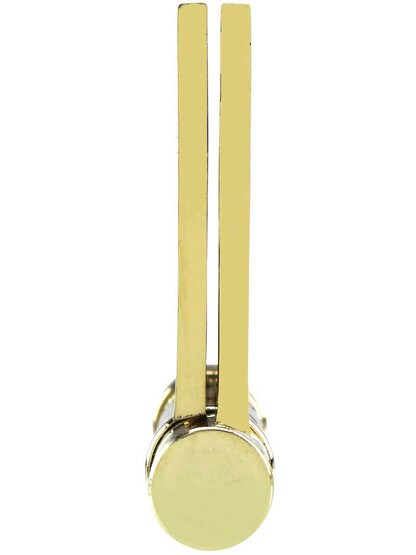 Alternate View 5 of 4-Inch Solid Brass Ball Bearing Door Hinge With Button Tips.