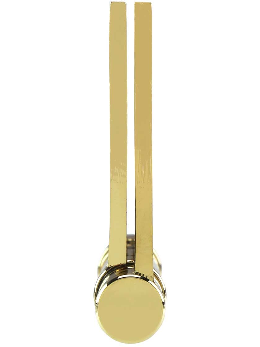 Alternate View 5 of 4 1/2-Inch Solid Brass Ball Bearing Door Hinge With Button Tips.