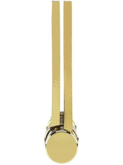 Alternate View 5 of 4 1/2-Inch Solid Brass Ball Bearing Door Hinge With Button Tips.