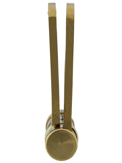 Alternate View 5 of 4 1/2 inch Solid Brass Ball-Bearing Door Hinge with Button Tips and 1/4 inch Radius Corners.