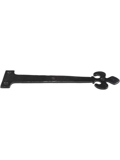 Alternate View of Rustic Cast Iron Dummy Strap With Fleur De Lis Motif