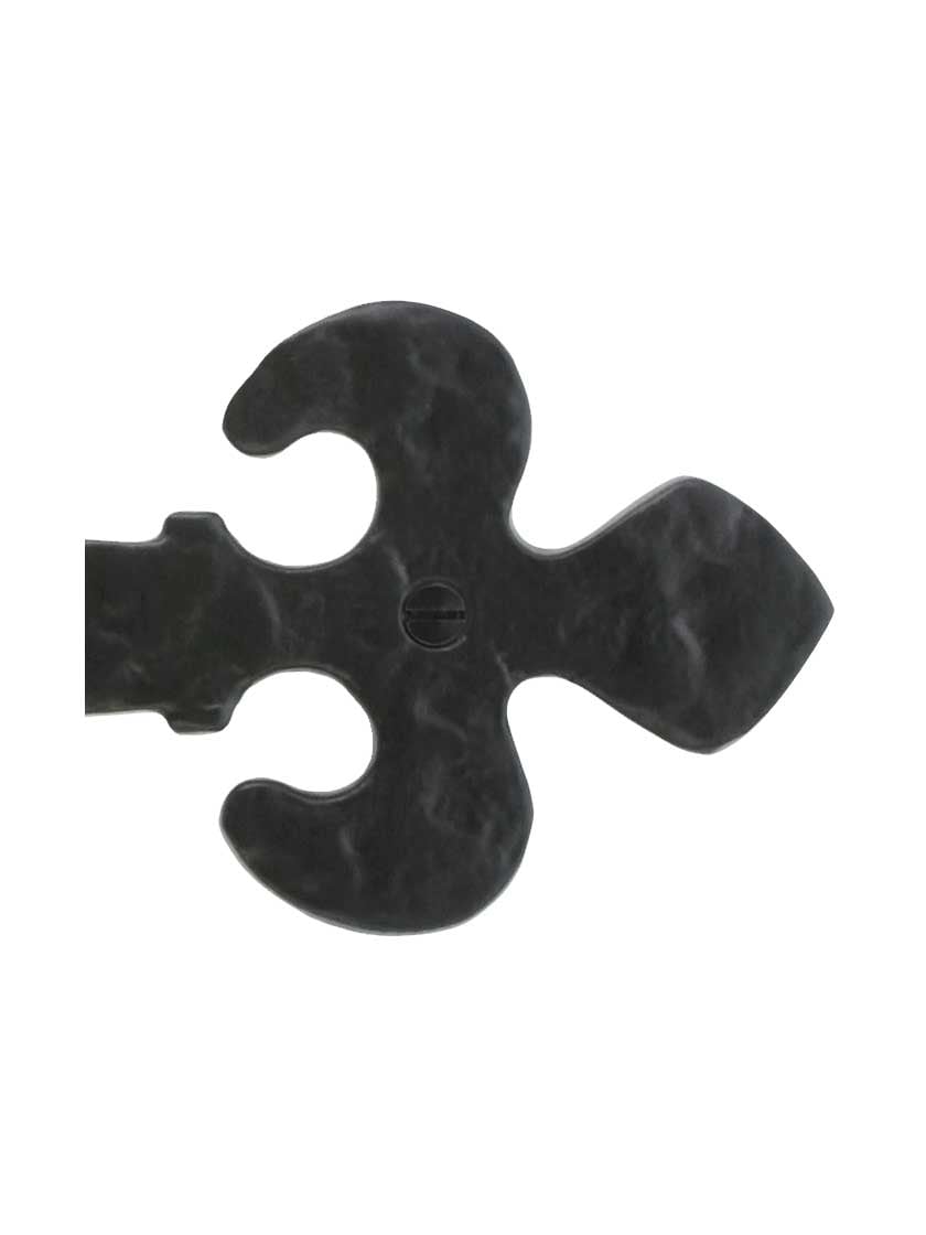 Alternate View 2 of Rustic Cast Iron Dummy Strap With Fleur De Lis Motif