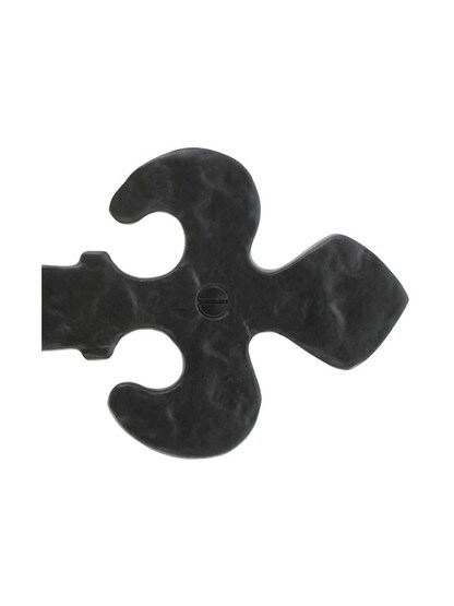 Alternate View 2 of Rustic Cast Iron Dummy Strap With Fleur De Lis Motif