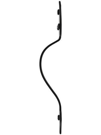 Alternate View of 8 3/4 inch Smooth Iron Door Pull With Heart Tips