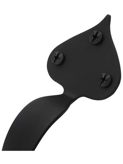 Alternate View 2 of 8 3/4 inch Smooth Iron Door Pull With Heart Tips