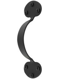 6 3/4 inch Smooth Iron Door Pull With Bean Tips