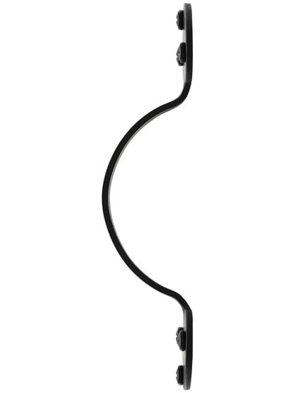 Alternate View of 6 3/4 inch Smooth Iron Door Pull With Bean Tips