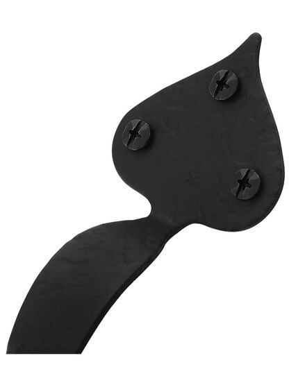 Alternate View 2 of 8 3/4 inch Forged Iron Door Pull With Heart Tips