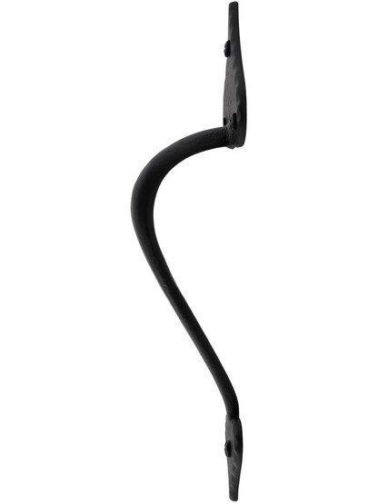Alternate View of 10 5/8 inch Forged Iron Entry Handle With Heart Tips