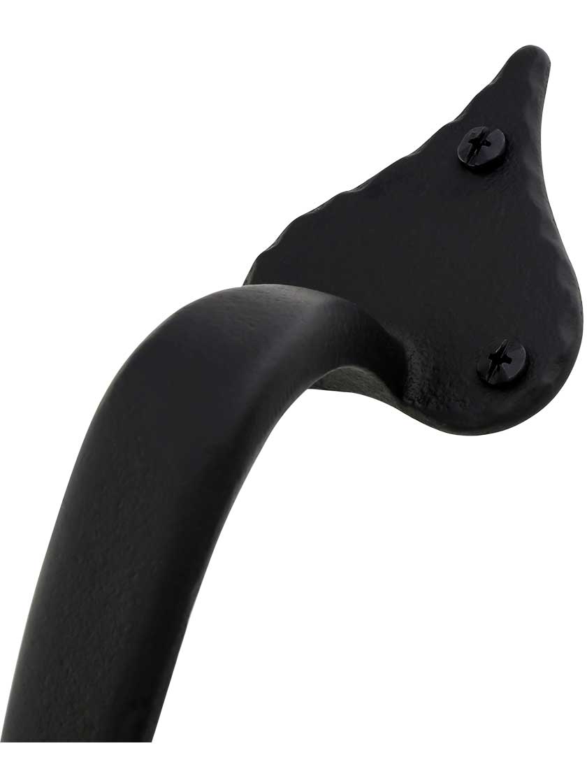 Alternate View 2 of 10 5/8 inch Forged Iron Entry Handle With Heart Tips