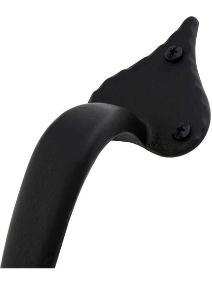 Alternate View 2 of 10 5/8 inch Forged Iron Entry Handle With Heart Tips