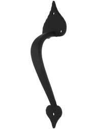 10 5/8 inch Forged Iron Entry Handle With Heart Tips