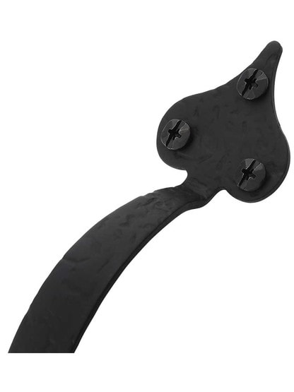 Alternate View 2 of 8 1/2 inch Forged Iron Door Pull With Heart Tips