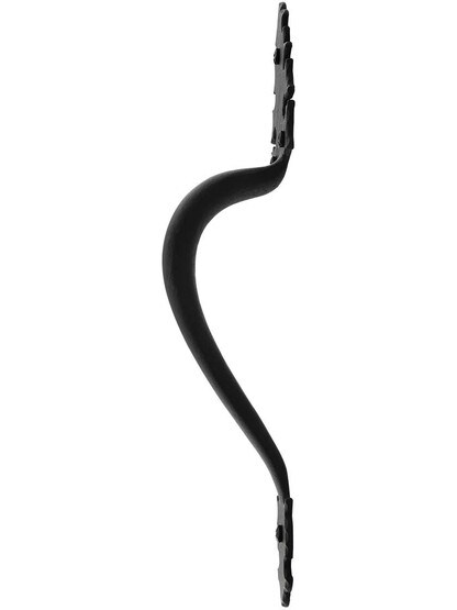 Alternate View of 13 1/2 inch Warwick Iron Door Pull With Textured Surface.