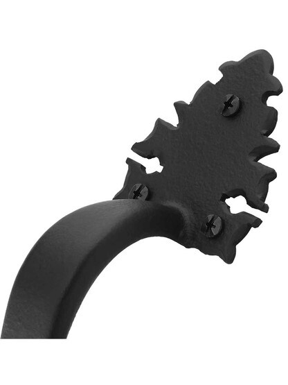 Alternate View 2 of 10 3/4 inch Warwick Iron Door Pull With Textured Surface.
