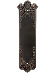 Lorraine Pattern Push Plate In Oil-Rubbed Bronze.