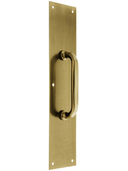 Commercial Door Pull With Back Plate House of Antique Hardware